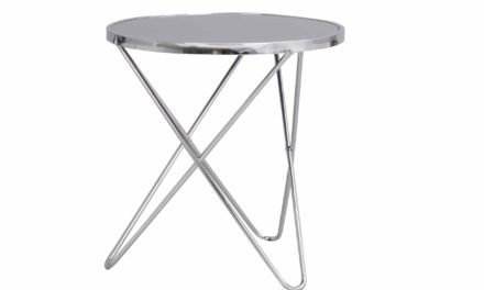 Stoke sidebord – Krom metal, rundt (Ø50)