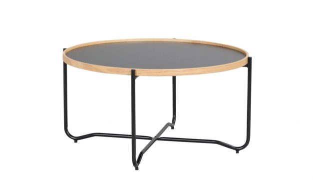 Bristol sofabord – sort metal/træ