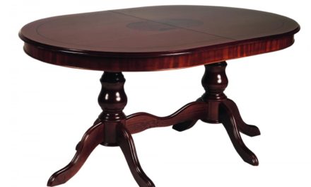 Amadeus spisebord – valnød, oval incl. 2 tillægsplader (160×110)