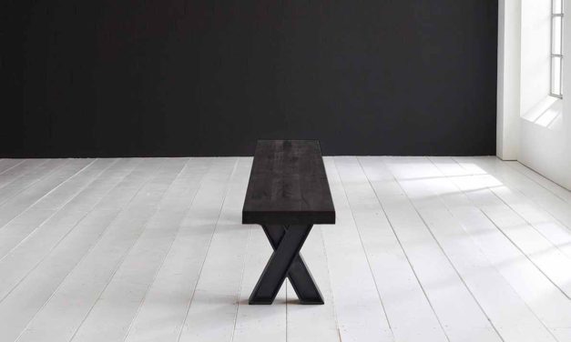 Concept 4 You Spisebordsbænk – X-ben 260 x 40 cm 6 cm 07 = mocca black