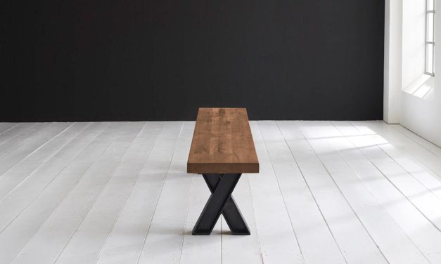 Concept 4 You Spisebordsbænk – X-ben 260 x 40 cm 6 cm 01 = olie