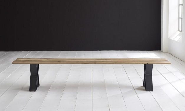 Concept 4 You Spisebordsbænk – X-ben 240 x 40 cm 3 cm 04 = desert