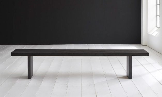 Concept 4 You Spisebordsbænk – T-Ben 220 x 40 cm 6 cm 07 = mocca black