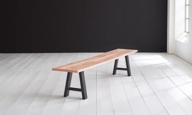 Concept 4 You Spisebordsbænk – Halo-ben 180 x 40 cm 3 cm 03 = white wash