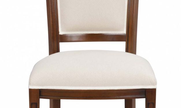 Amore spisebordsstol – valnød og beige stof