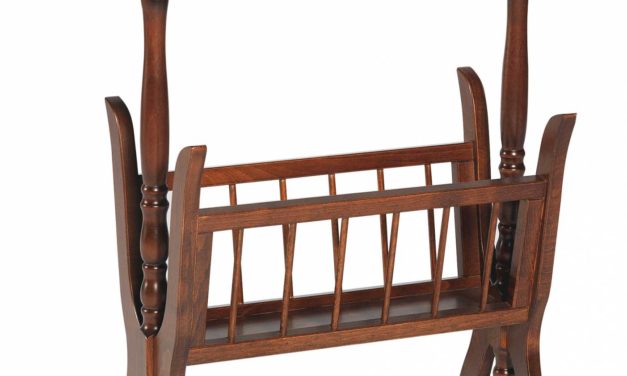 Leonardo avisholder – valnød m. bordplade