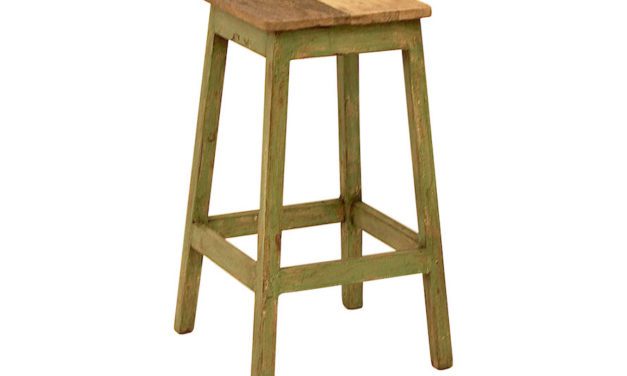 SJ&Auml;LS&Ouml; NORDIC Træskammel i genbrugstræ, høj