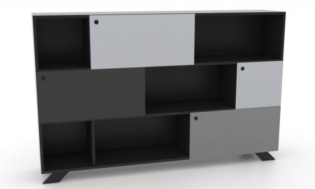 K2 Depot – 1800-3 Skråben Sort Monokrome låger