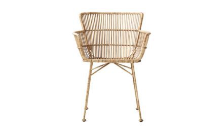 HOUSE DOCTOR Coon Spisebordsstol med Armlæn, Natur, Rattan