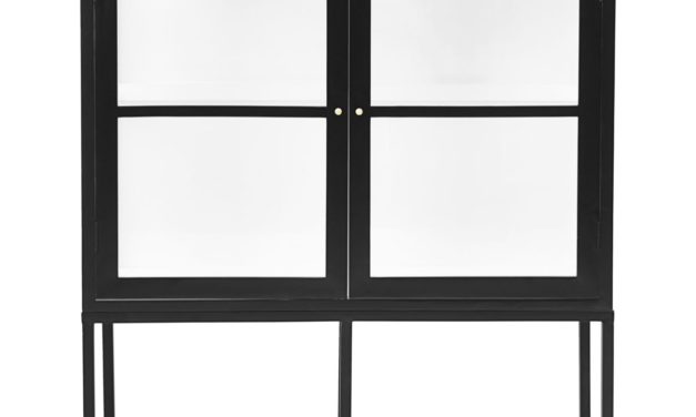 HOUSE DOCTOR Vitrineskab 2 Døre Fox Sort