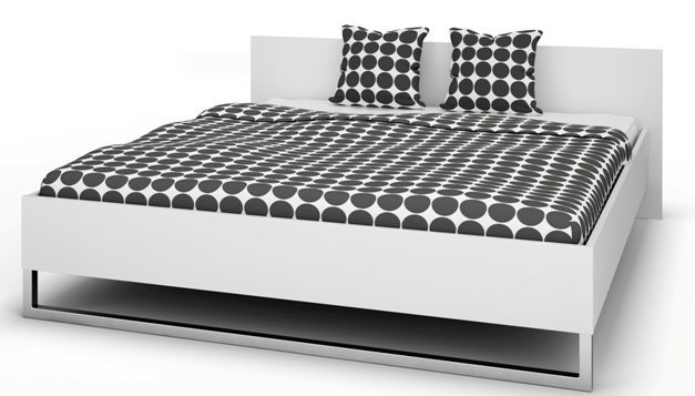 Style sengeramme – hvid 180×200