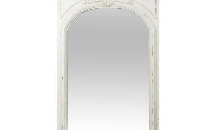 CHIC ANTIQUE vægspejl – hvid, antik