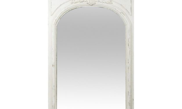 CHIC ANTIQUE vægspejl – hvid, antik