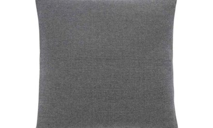 HÜBSCH pude – grå bomuld (50×50)