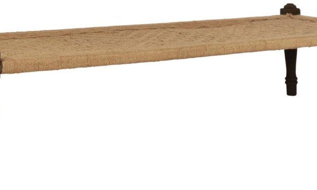 IB LAURSEN Daybed – jute m. sort akacietræ stel