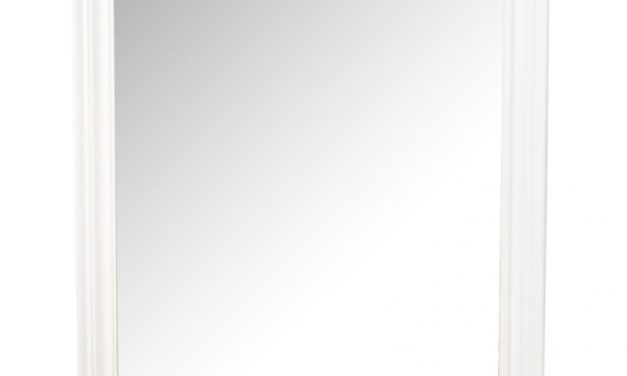 Vægspejl – hvid (78×48)