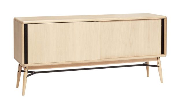 H&Uuml;BSCH Skænk, egetræ/metal