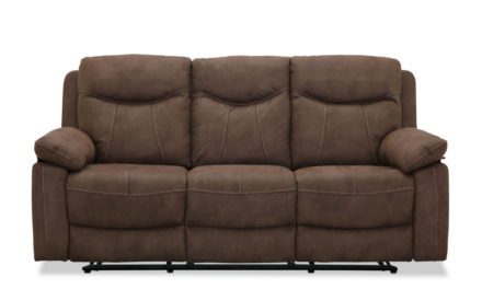 Boston recliner 3 personers Biograf sofa, Brun stof