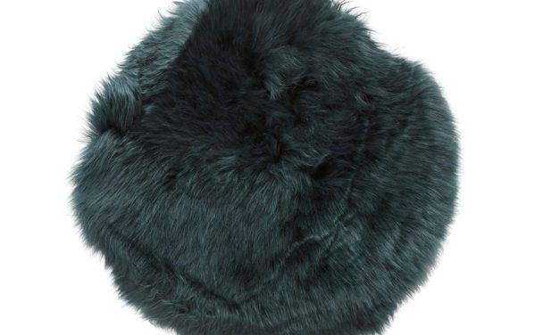 H&Uuml;BSCH Grøn stolehynde, korthåret