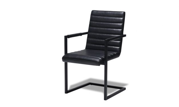 Fanny Spisebordsstol med armlæn, Sort