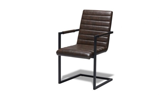 Fanny Spisebordsstol med Armlæn, Mørkebrun