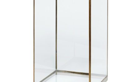 HÜBSCH Montre i messing/glas, small