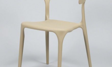 FURBO Spisebordsstol, beige plast