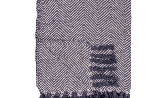 HOUSE NORDIC Cort plaid i sort og hvidt bomuld design A