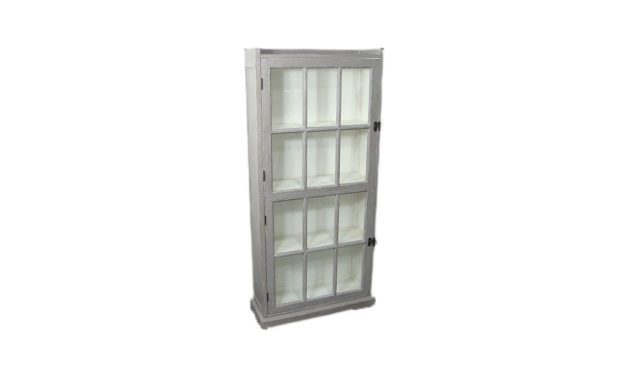 CHIC ANTIQUE Skab med glaslåge & 4 hylder
