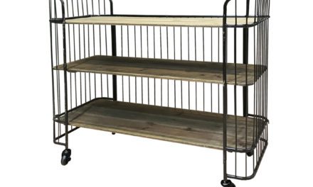 CHIC ANTIQUE Gl. postvogn med 3 hylder