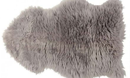 deko skind, lysegrå