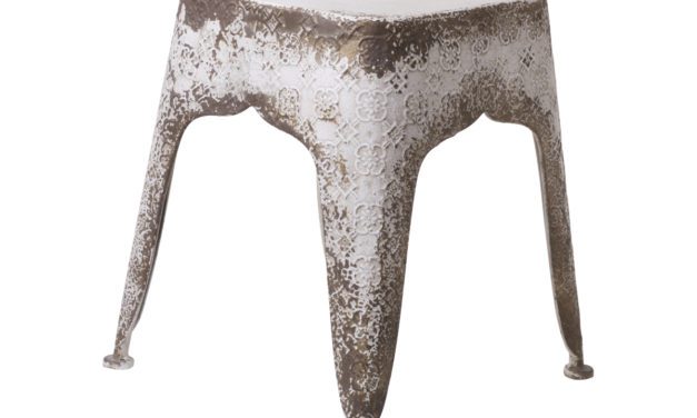 CHIC ANTIQUE Fransk taburet antique creme