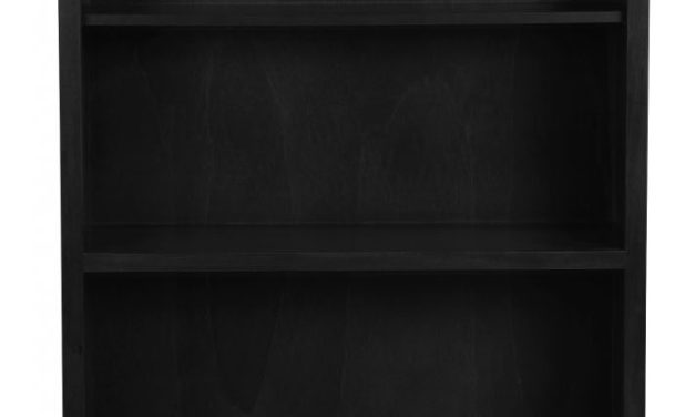 Leonardo bogreol – sort m. 5 hylder