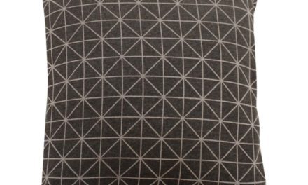 CANETT Home pude – grå/creme stof