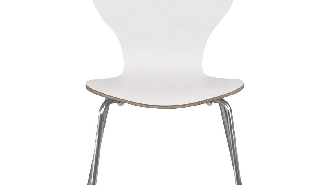 Fusion skalstol – hvid/krom