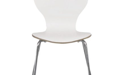 Fusion skalstol – hvid/krom