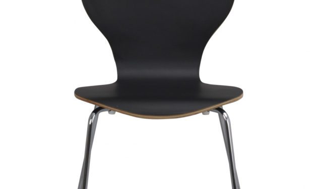 Fusion skalstol – sort laminat/krom