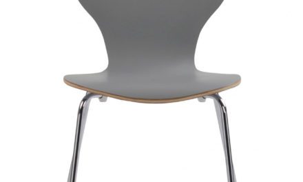 Fusion skalstol – lysegrå/krom