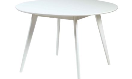 Yumi spisebord – Hvidt egetræ, rundt (Ø:115)