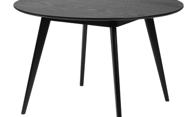 Yumi spisebord – Sort egetræ, rundt (Ø:115)