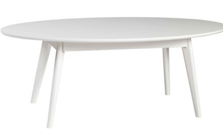 Yumi sofabord – Hvidt egetræ, ovalt