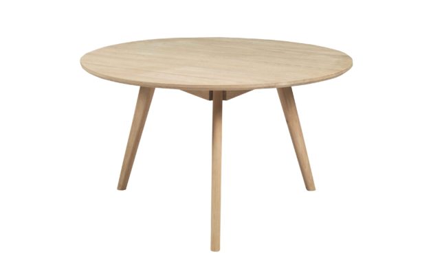 Yumi sofabord – Hvidpigmenteret asketræ, rundt (Ø:90)