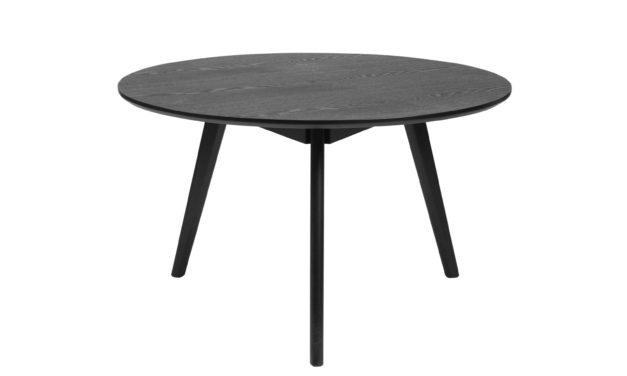 Yumi sofabord – Sort asketræ, rundt (Ø:90)