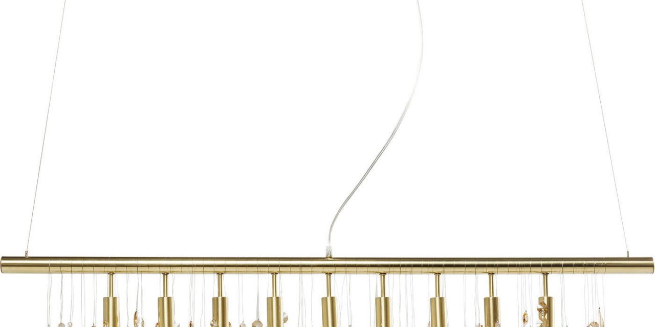 Loftslampe Klunker Deluxe Messing 120 cm