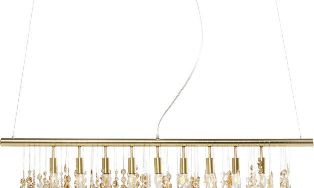 Loftslampe Klunker Deluxe Messing 120 cm