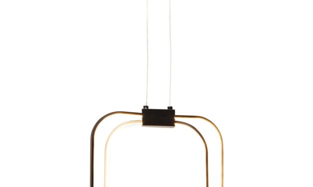 Pendant loftslampe Cubes Sort LED