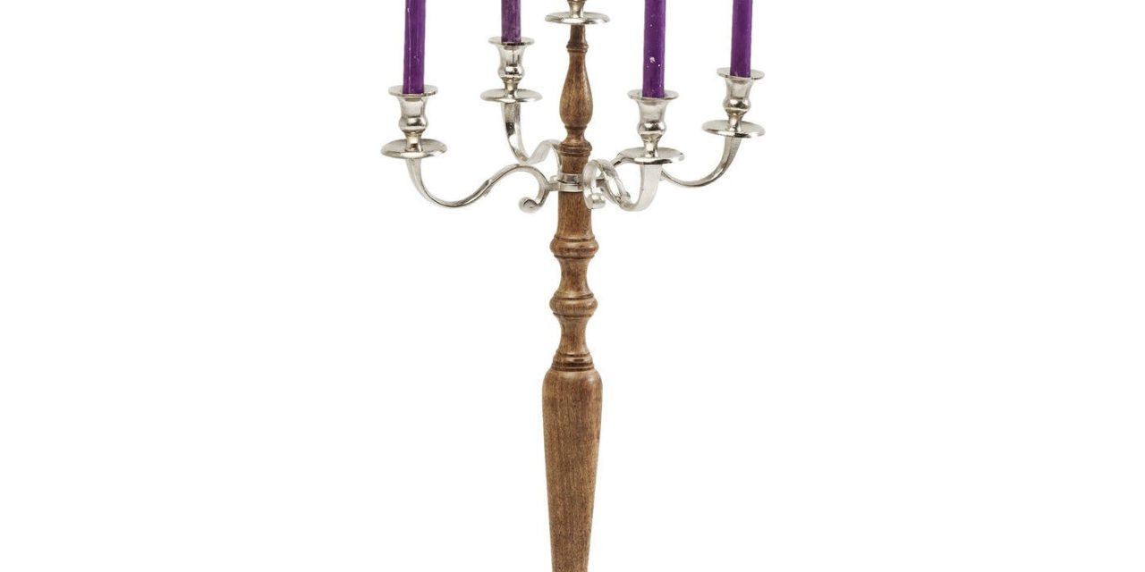 Lysestage Candelabra Chalet Wood 104 cm