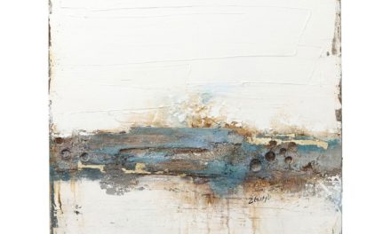 Oliemaleri Abstrakt Stroke One 120 x 90 cm