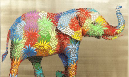 Billede Touched Flower Elefant 90 x 120 cm