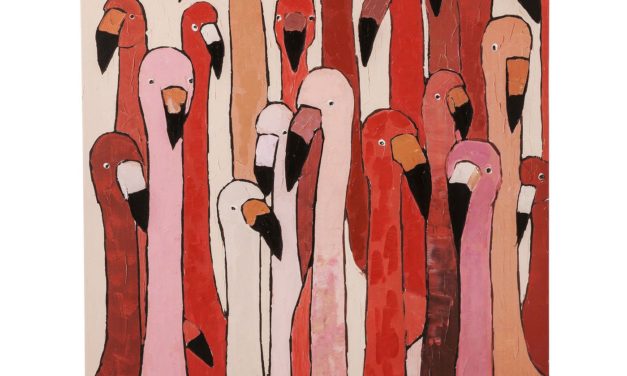 Billede Touched Flamingo Meeting 120 x 90 cm
